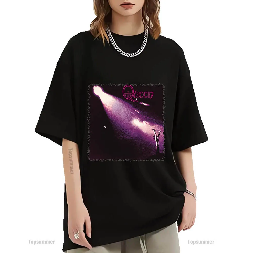 T-Shirt Queen Album T-Shirt Queen Tour T-Shirt Donna Punk Streetwear Magliette A Maniche Corte T-Shirt In Cotone Maschile