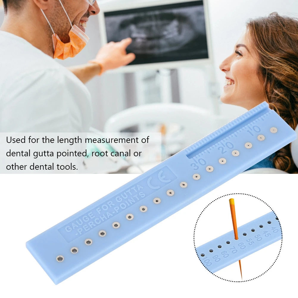 Guttaperca Punti Portata Misura Scala Canale Radicolare Misura Lunghezza Righello Strumenti Dentali Strumenti Antiruggine Sicuro Alta Precisione