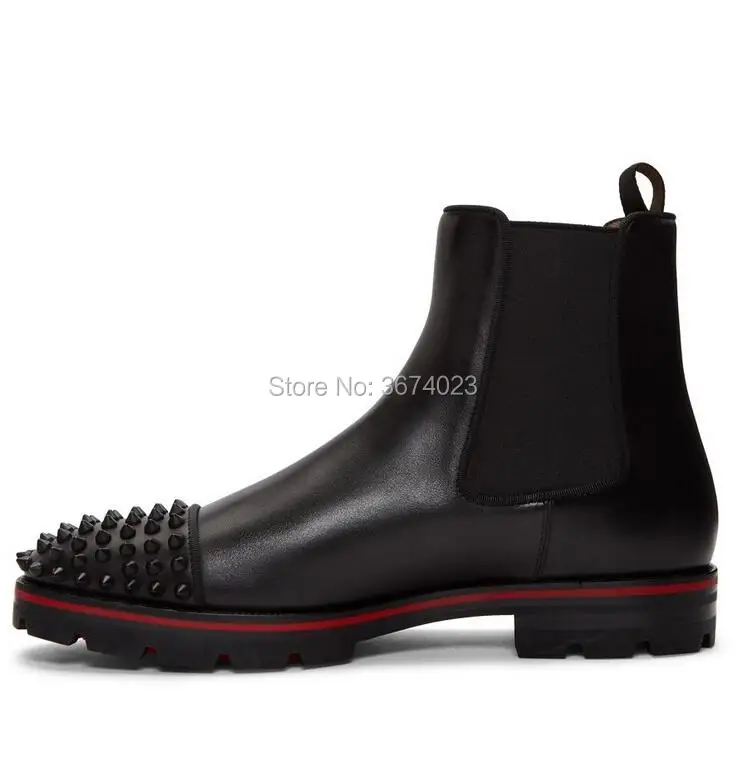 Qianruiti Femme Bottes Nero Chelsea Stivali Gli Uomini A Spillo Caviglia Stivali Punta Quadrata Tacco Basso Hightop Scarpe Fascia Elastica Brevi Stiva