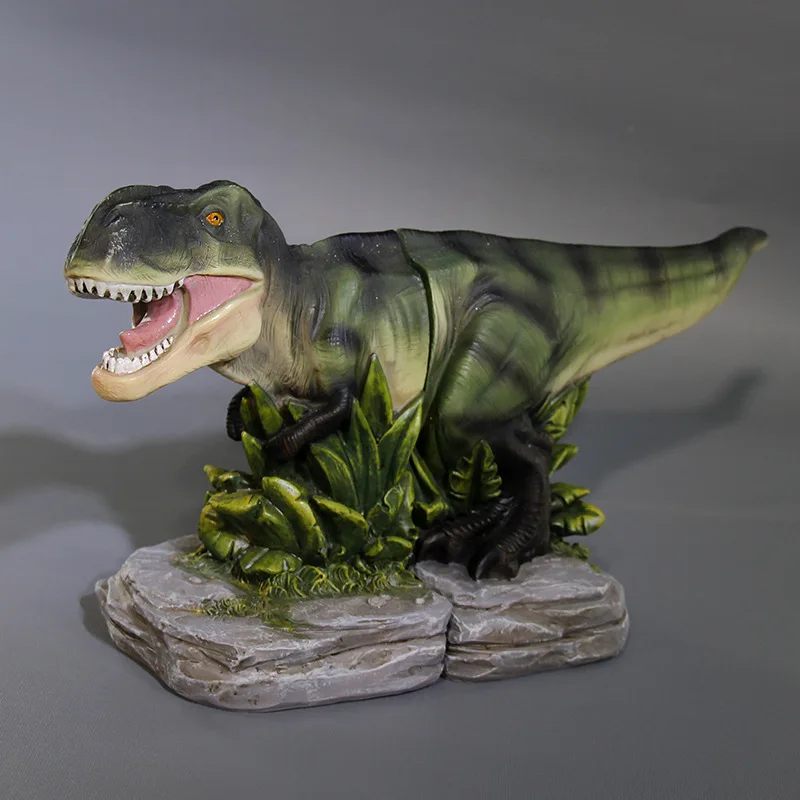 Tyrannosaurus Rex Book Stand Wind Book Deflettore Book End Storage Box Resin Craft Ornament Book Stand