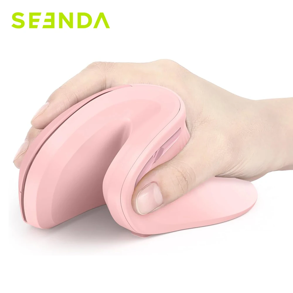 Mouse Wireless Bluetooth Seenda Mouse Ergonomico Verticale Dual Mode Per Pc Laptop Mac Windows Mouse Jiggler