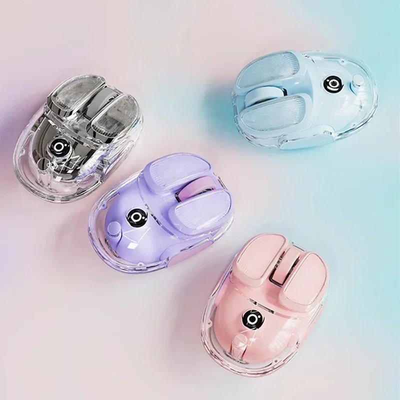 Eweadn Q9 Mouse Silenzioso Wireless Dual Mode Ricaricabile Rgb Multicolore Silenzioso Design Ergonomico Win Mac Girls Office Laptop Mouse