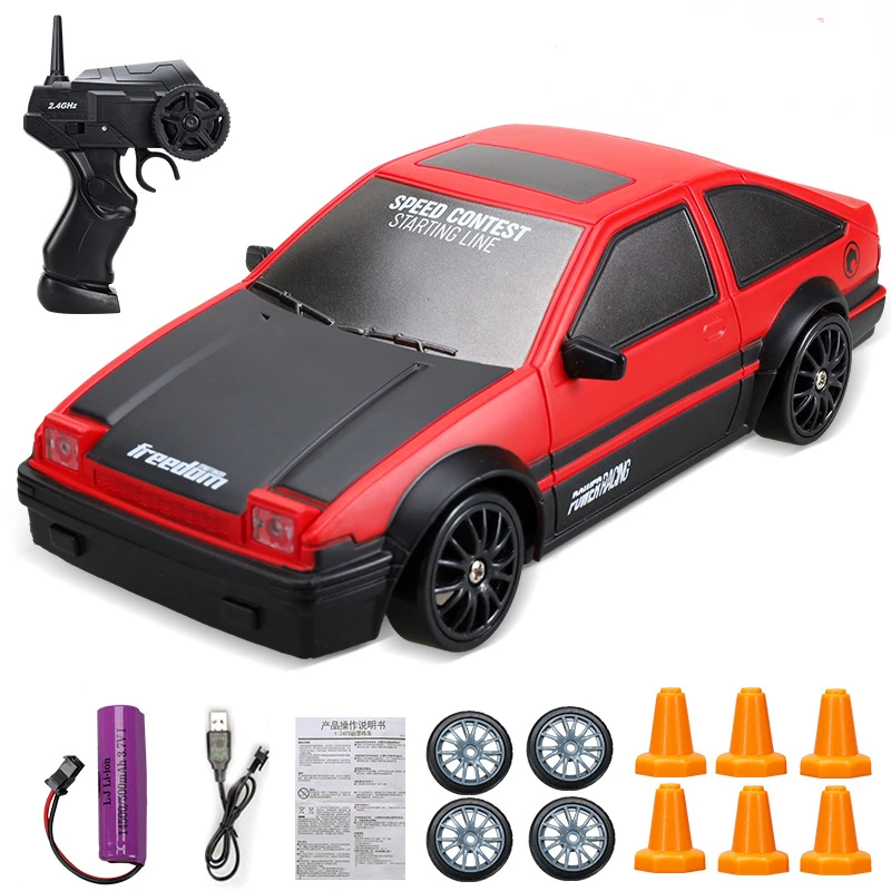 2.4G Rc Car Drift 4Wd 3.7V 500Mah Rc Drift Car Toy Telecomando Modello Di Auto Ae86 Veicolo Auto Rc Racing Kids Car Toy