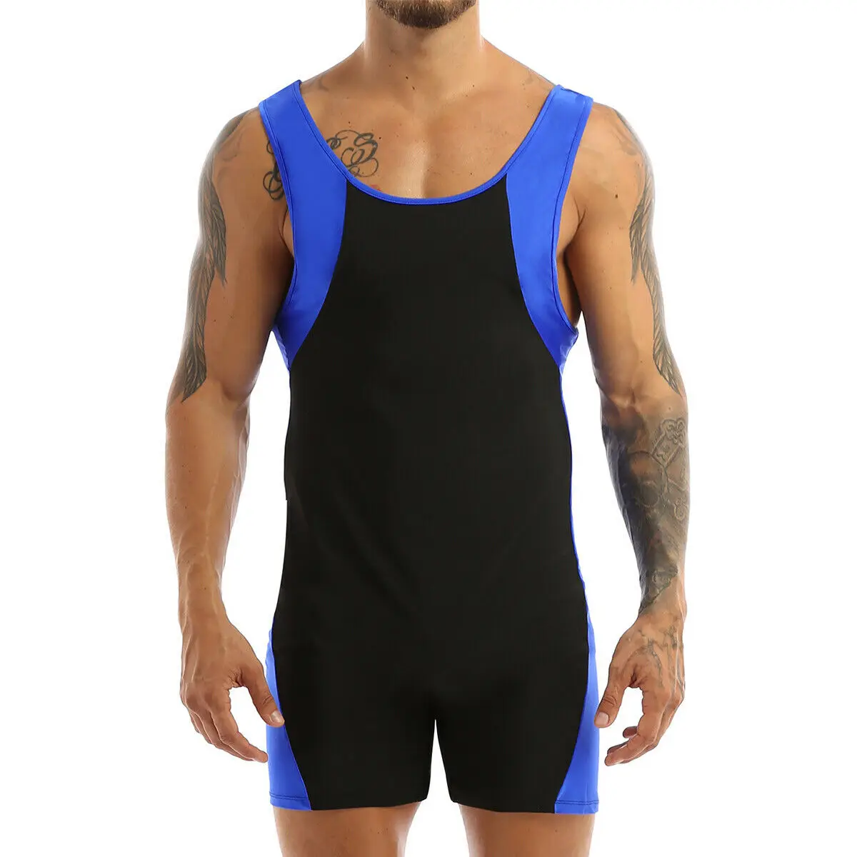 Wrestling Canottiere Suit Boxing Triathlon Country Body Iron Men Swimwear Fitness Skinsuit Senza Maniche Running Wear Custom