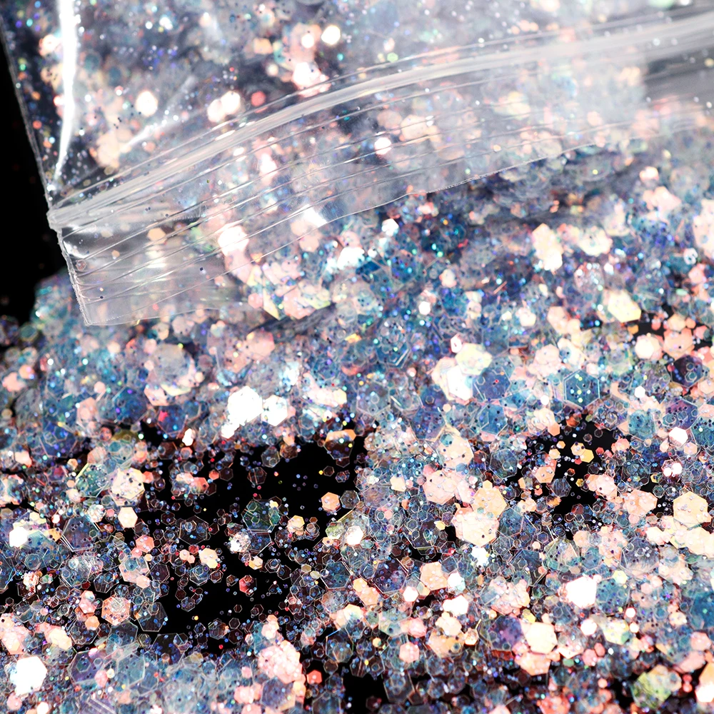 50G Paillettes Per Unghie Glitter Fini Glitter Glitter Zucchero Per Unghie Cosmetico Olografico Acrilico Nail Aurora Glitter Flakes Ch #