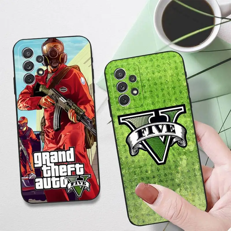 Grand Theft Auto V Gta 5 Custodia Per Telefono Rockstar Per Samsung S22 S22Ultra S30 S21 S10 E Plus Cover Ultra Fe Lite S9Plus
