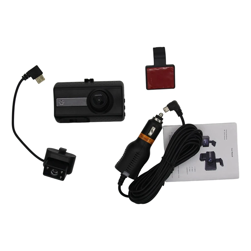 Car Dvr Video Dash Cam 360 Gradi Hd 1080P Fotocamera Visione Notturna Anteriore Dash Cam 1080P Dvr Video Dash Cam Registratore Integrato