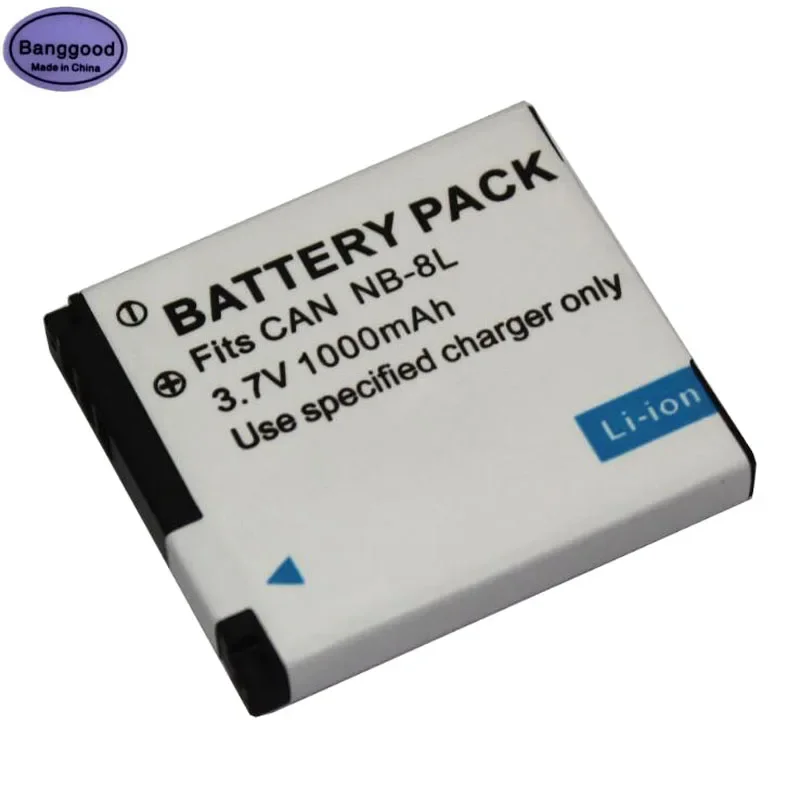 3.7V 1000Mah Nb-8L Nb8L Nb 8L Cnb-8L Batteria Per Fotocamera Digitale Per Canon Powershot A2200 A3000 A3100 A3200 A3300 A1200