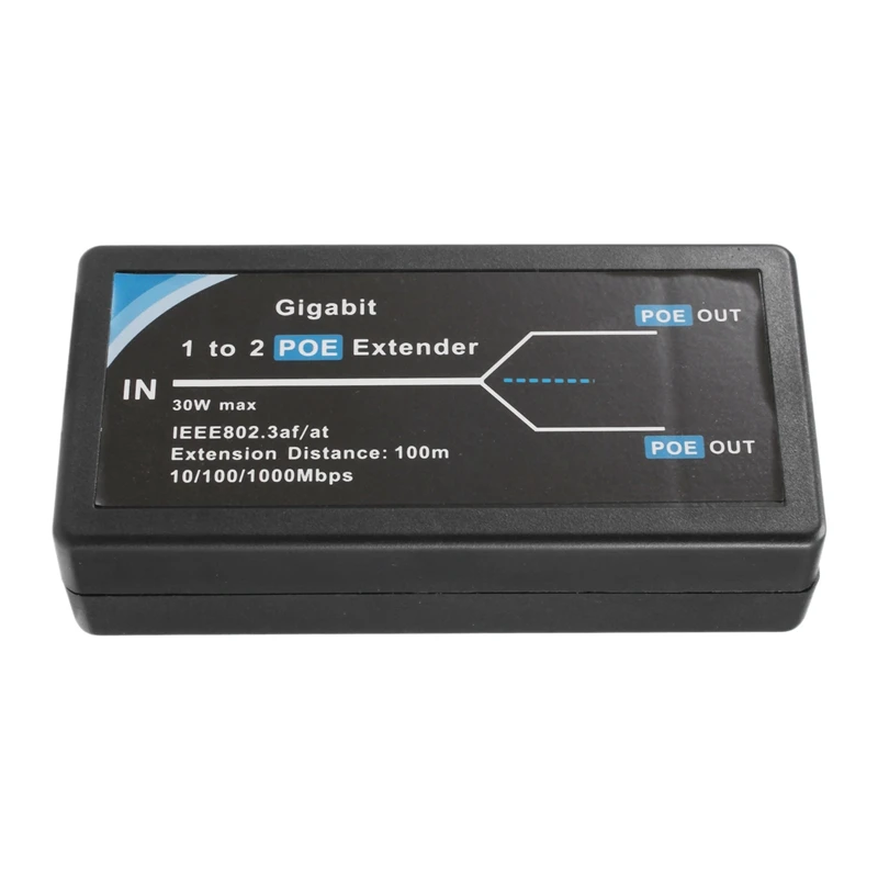 Extender Poe A 2 Porte Da 1 Pezzo 10/100/1000Mbps Gigabit Poe Extender Gigabit 1 In 2 Out Poe Extender