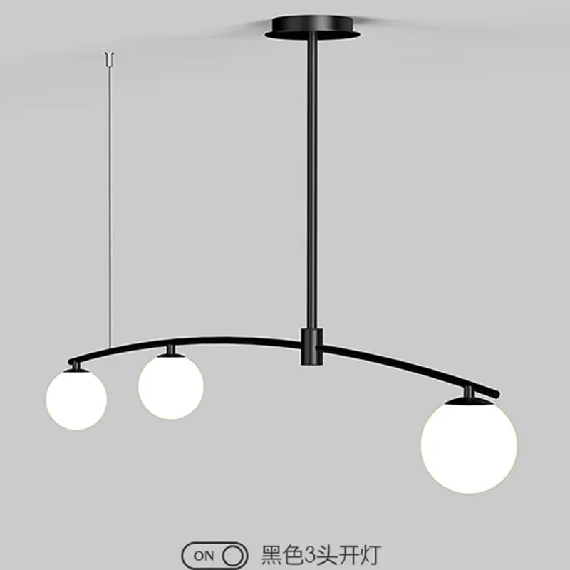 Lampadario Moderno In Ferro Battuto Lampadario Minimalista In Ferro Oro/Nero Bubbles Nordic Indoor Bar Kitchen Restaurant Island Light