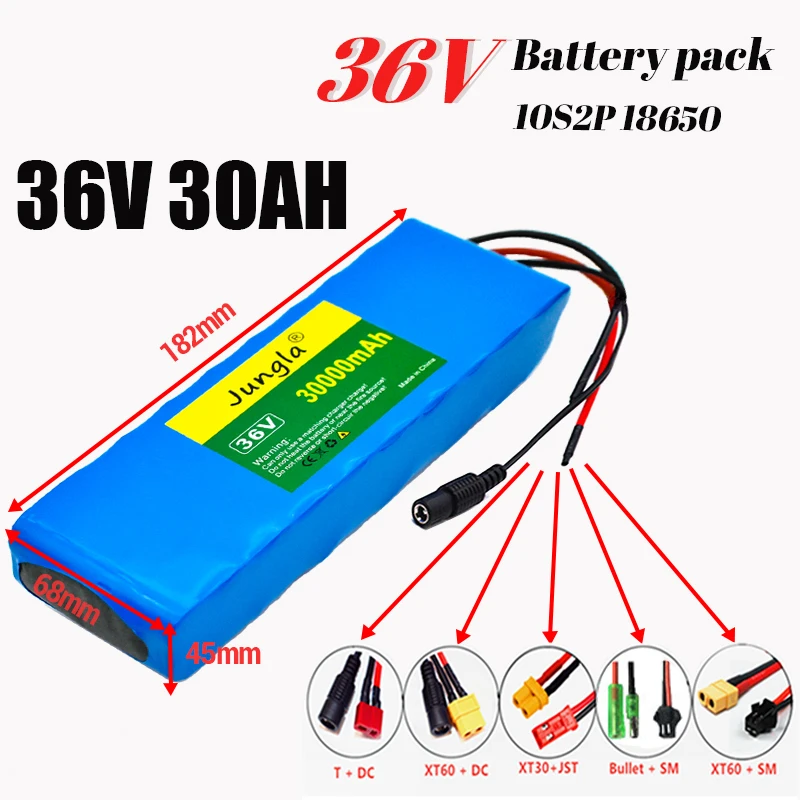 Spedizione Gratuita Batterie Avec Chargeur Pour Vdallo Scooter Moto Capacité 42V 500W 10 S2P 36V 30Ah 18650 Li-Ion