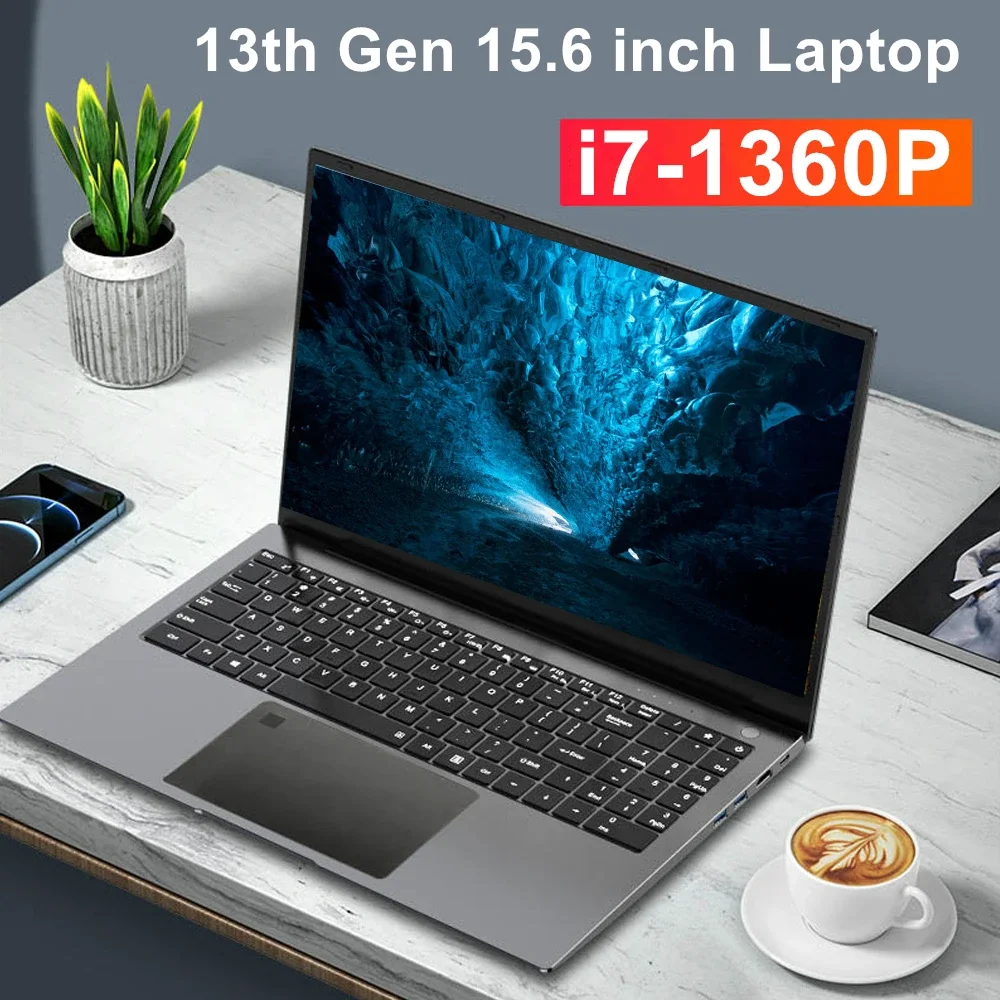 13Th Gen I7 1360P 1260P 15.6 Pollici Ips Gaming Laptop Fhd Nvme Fingerprint Office Notebook Ultrabook Computer Windows 11 Wifi