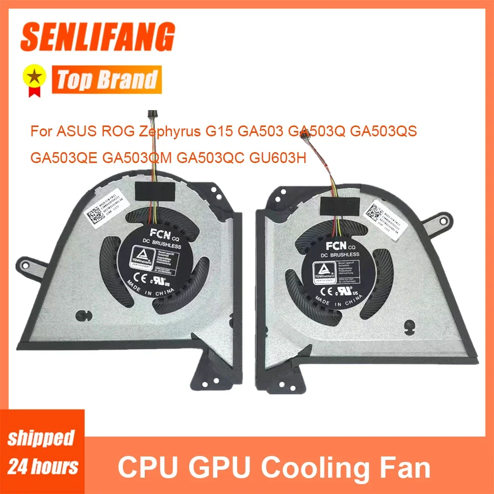 Ventola Cpu Gpu 12V Per Asus Rog Zephyrus G15 Ga503 Ga503Q Gu603H Gu603Hr Nuovo Laptop Cooling 13Nr04J0T04011