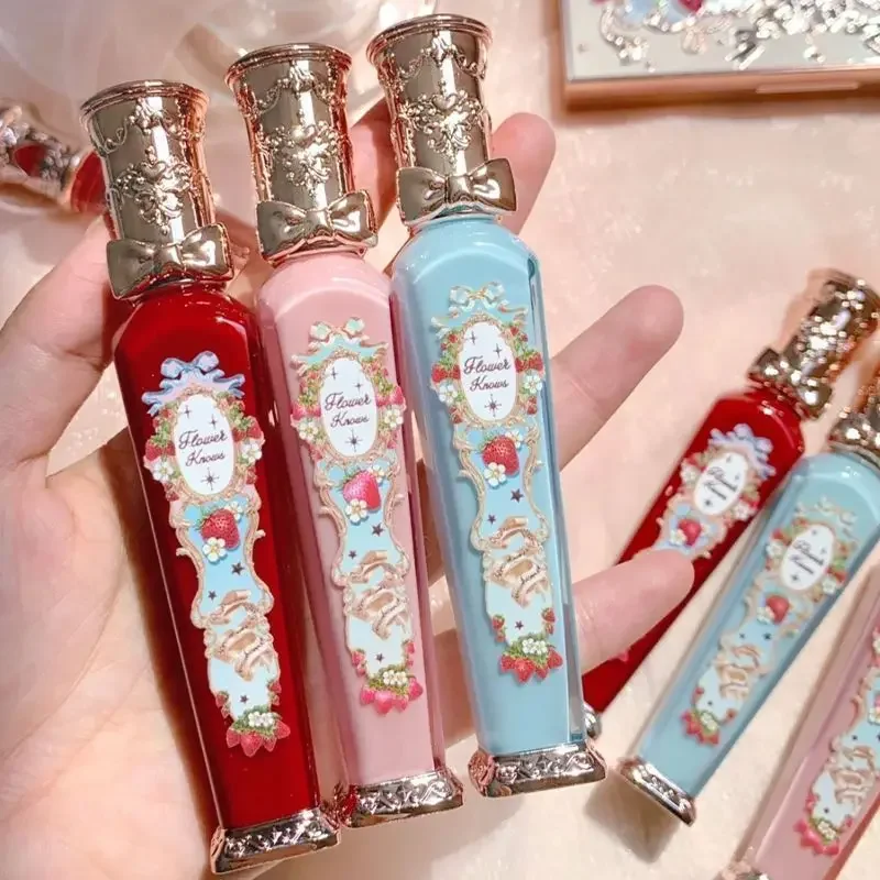 Fiore Sa Fragola Rococò Lip Glaze Matte Liquid Lipstick Beauty Glazed Mirror Lip Gloss Rossetto Delicato 3.5G Maquiagem