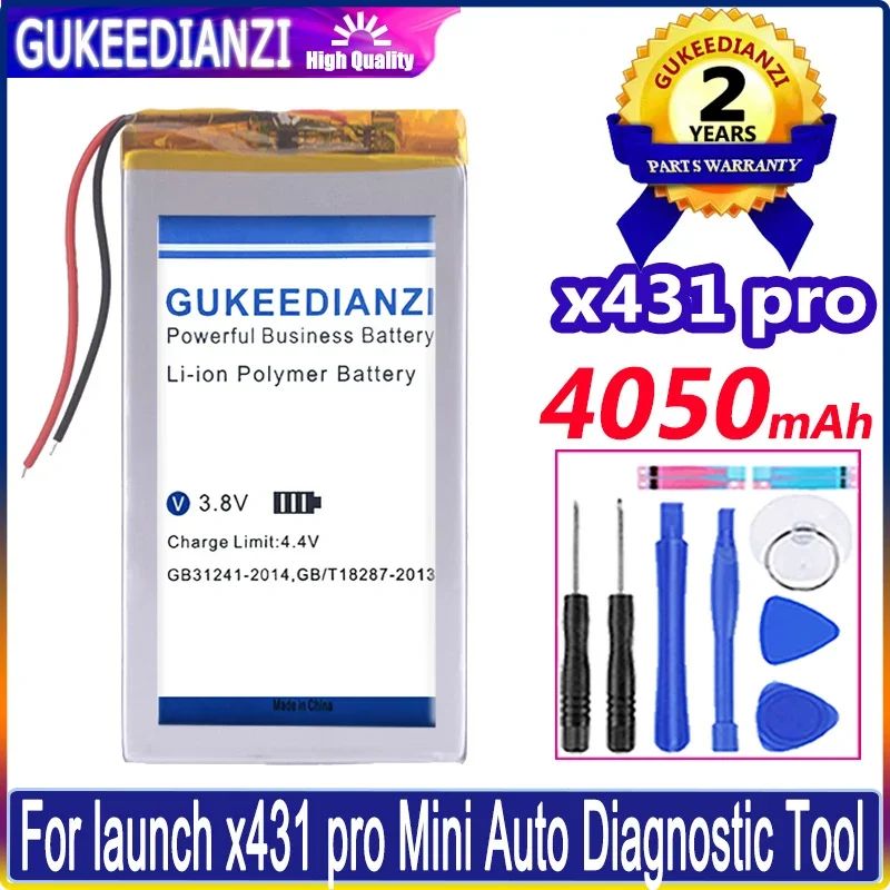 Batteria Gukeedianzi Per Launch X431 Pro 4050Mah Batteria + Track No.