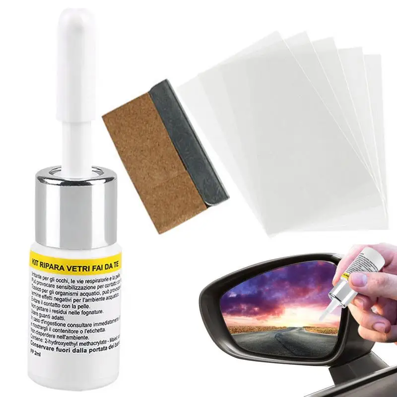 Set Di Agenti Fluidi Per La Riparazione Di Graffi Di Vetro Per Auto Kit A Base Di Resina Parabrezza Vetro Per Vetri Nano Scratch Crack Crackresin Repa