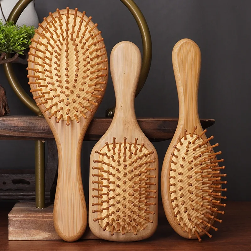 Hairdressing Air Cushion Comb Airbag Comb Health Care Massage Comb Straight Hair Comb Bamboo Comb