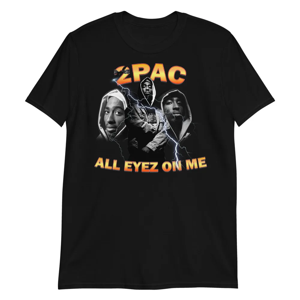 2Pac All Eyez On Me Tee Shirt Maniche Lunghe O Corte