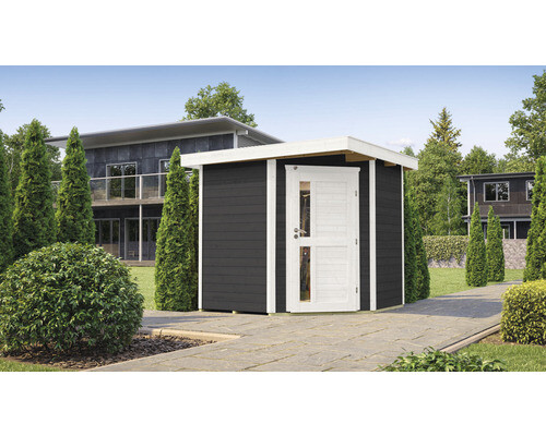 Gartenhaus Weka 229 A Gr. 1 Inkl. Fußboden 209 X 205 Cm Anthrazit
