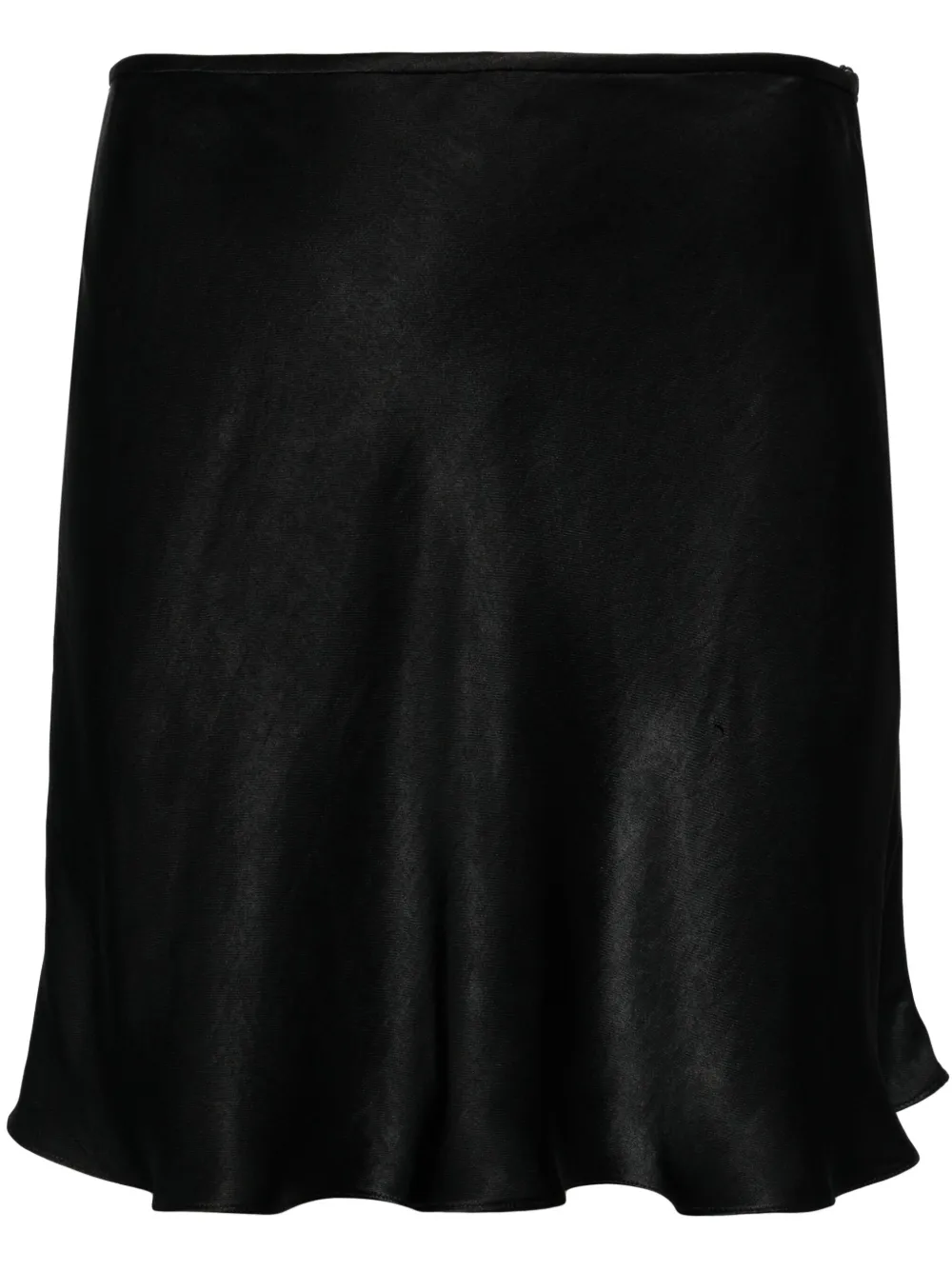 MANURI low-rise fluted skirt - Nero