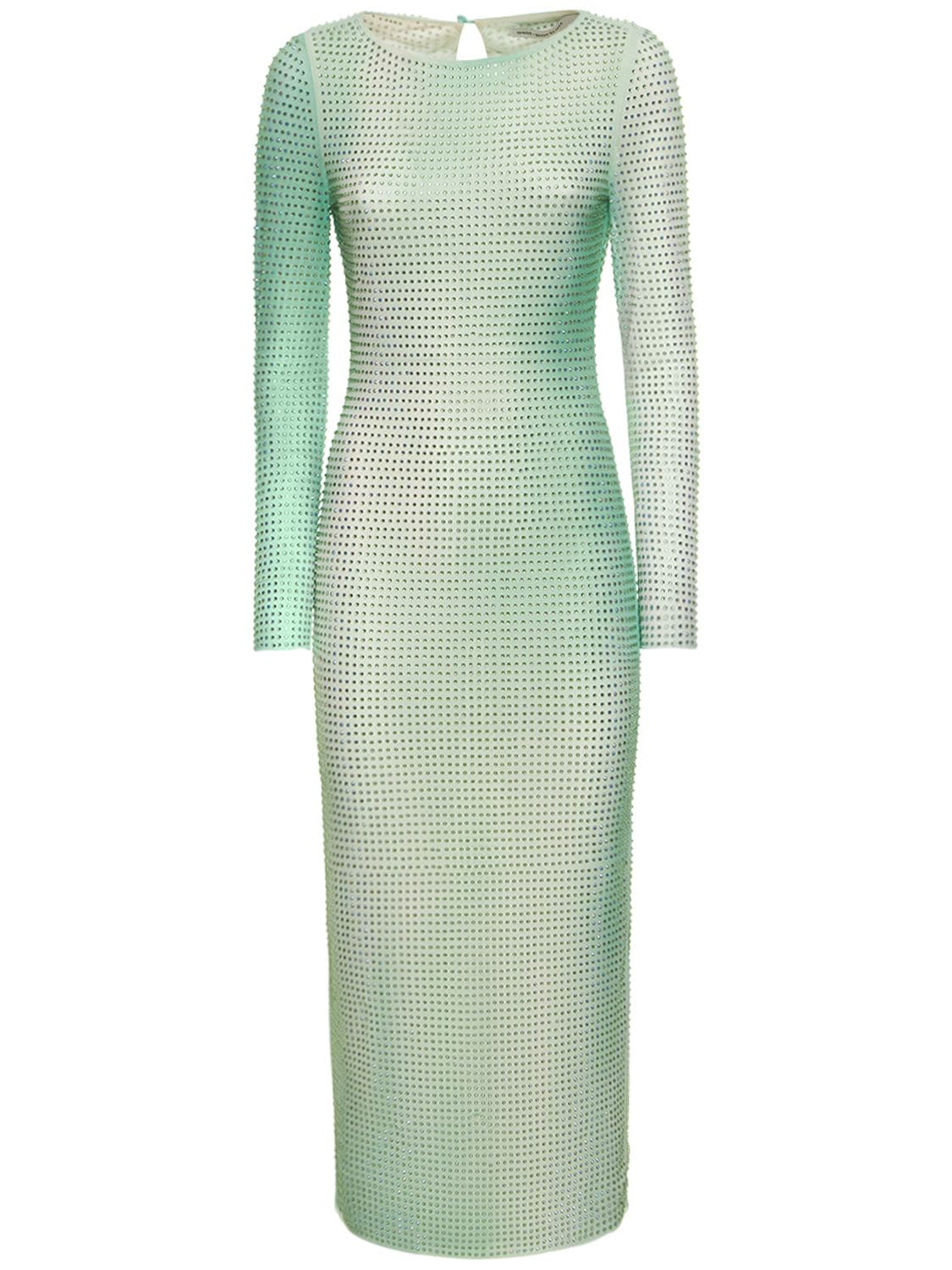 Vestito Midi Dégradé Con Decorazioni