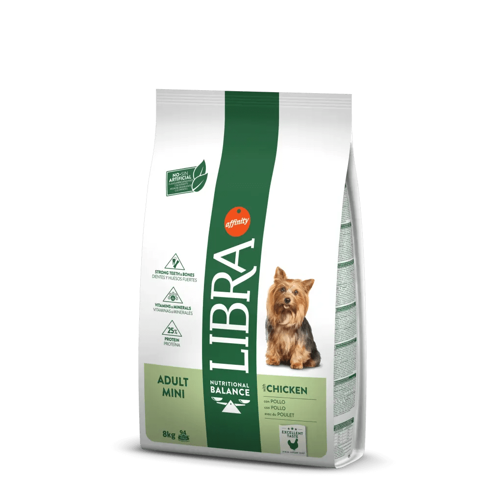 Libra Adult Mini Con Pollo - Alimento Completo Y Equilibrado Para Perros Mini Affinity Libra Adult Mini Con Pollo 8 Kg