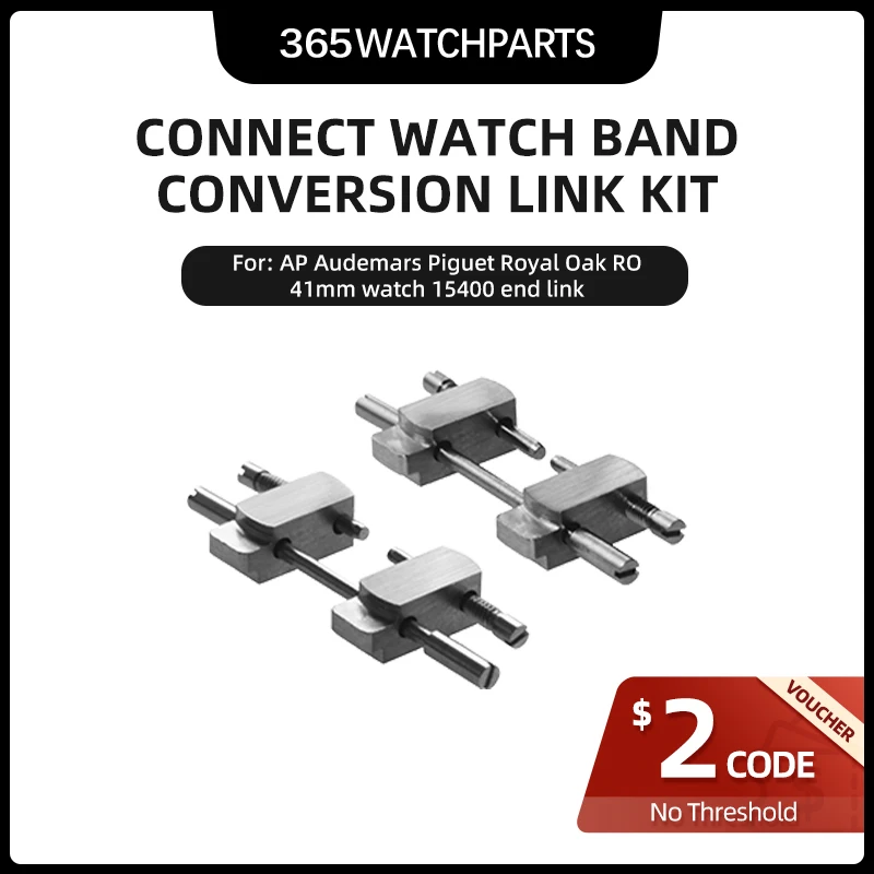 Steel Connect Watch Band Conversion Link Kit Per Ap Audemars Piguet Royal Oak 41Mm Watch 15400 End Link