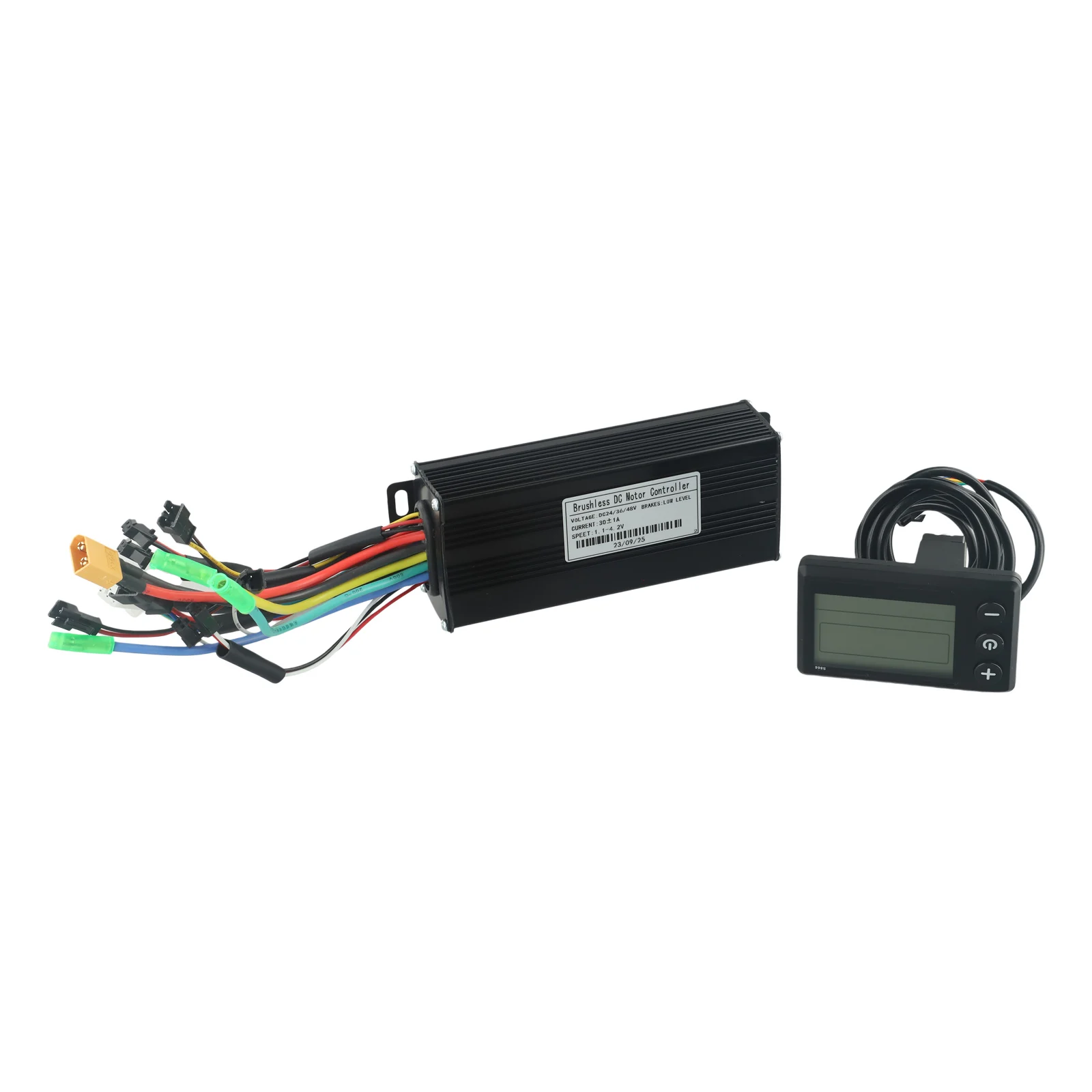 Display Lcd S866 Controller E-Bike Nero 24/36/48V 30A Controller Per Bicicletta E-Bike Scooter Elettrico Plastica + Metallo