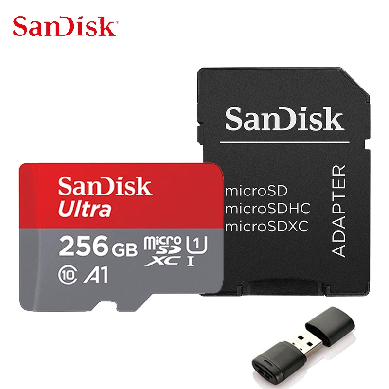 Sandisk Ultra Micro Sd 32Gb 64Gb A1 Uhs-I Tf/Sd Card 128Gb 256Gb U1 Scheda Di Memoria 512Gb 1Tb Microsd Sdxc Class10