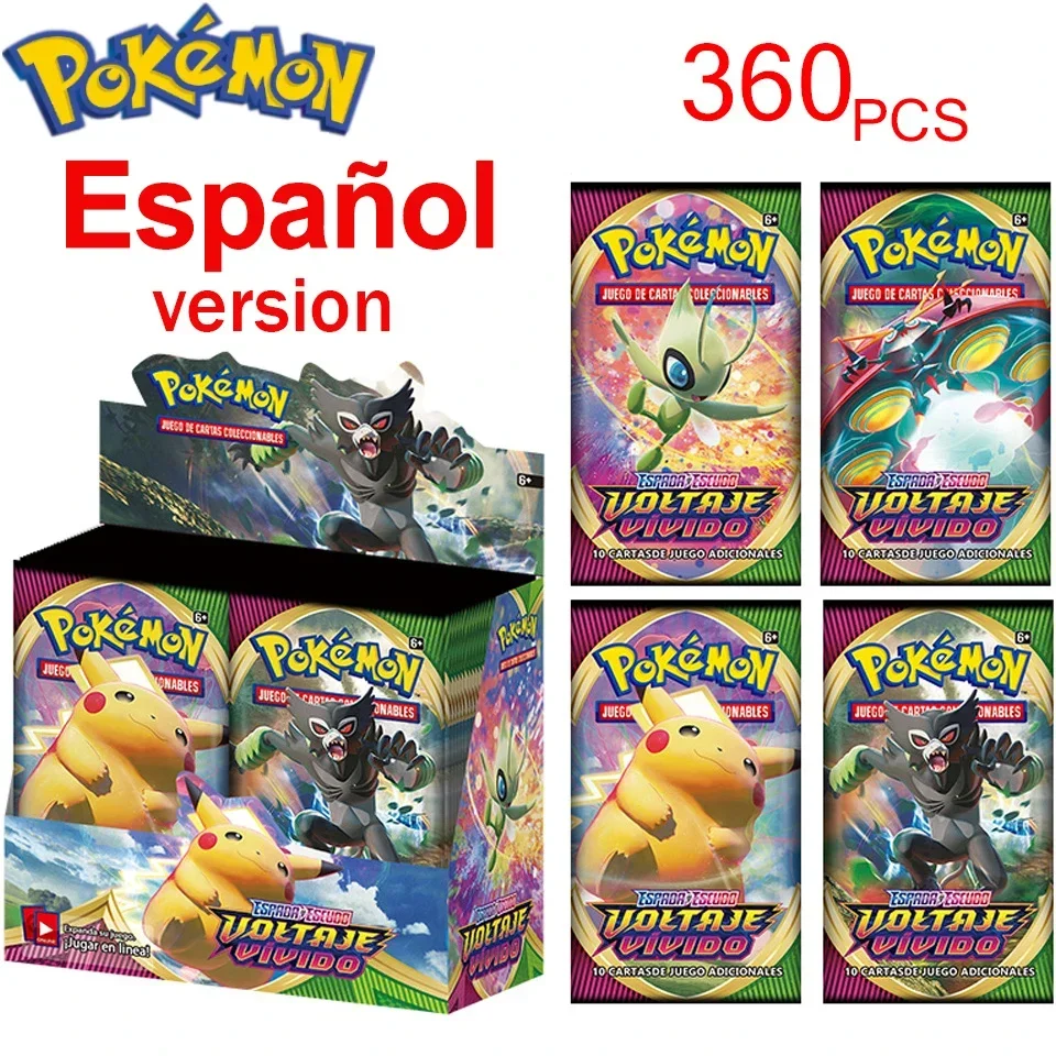 Versione Spagnola Pokemon Tcg: 360Pcs Mentes Unidas Reinado Escalofriahte Booster Box Pokemon Cards 36 Pack Box Carta Da Collezione
