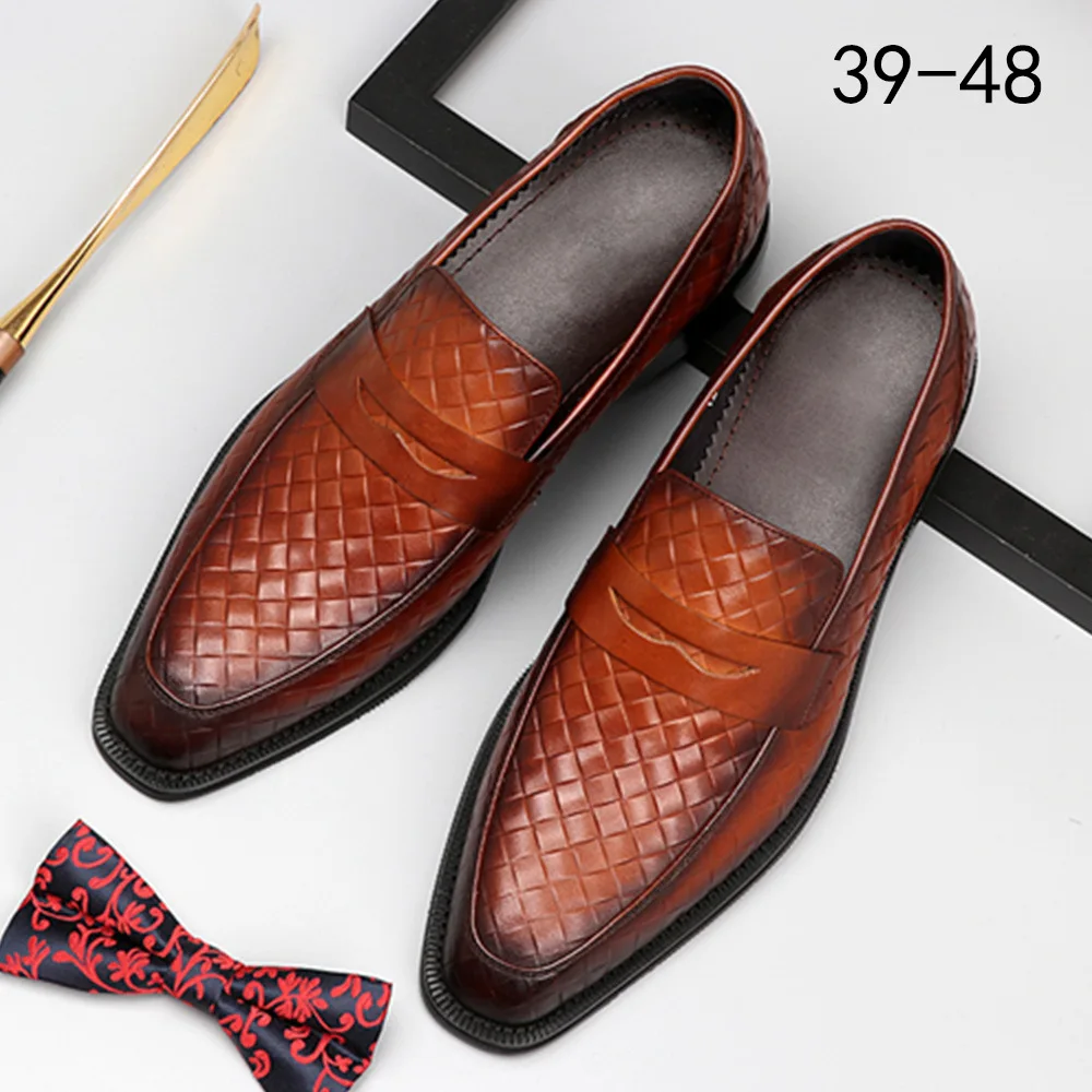 Nappe Scarpe Eleganti Da Uomo Mocassini In Pelle Uomo Traspirante Matrimonio Formale Herren Schuhe Zapatos De Hombre