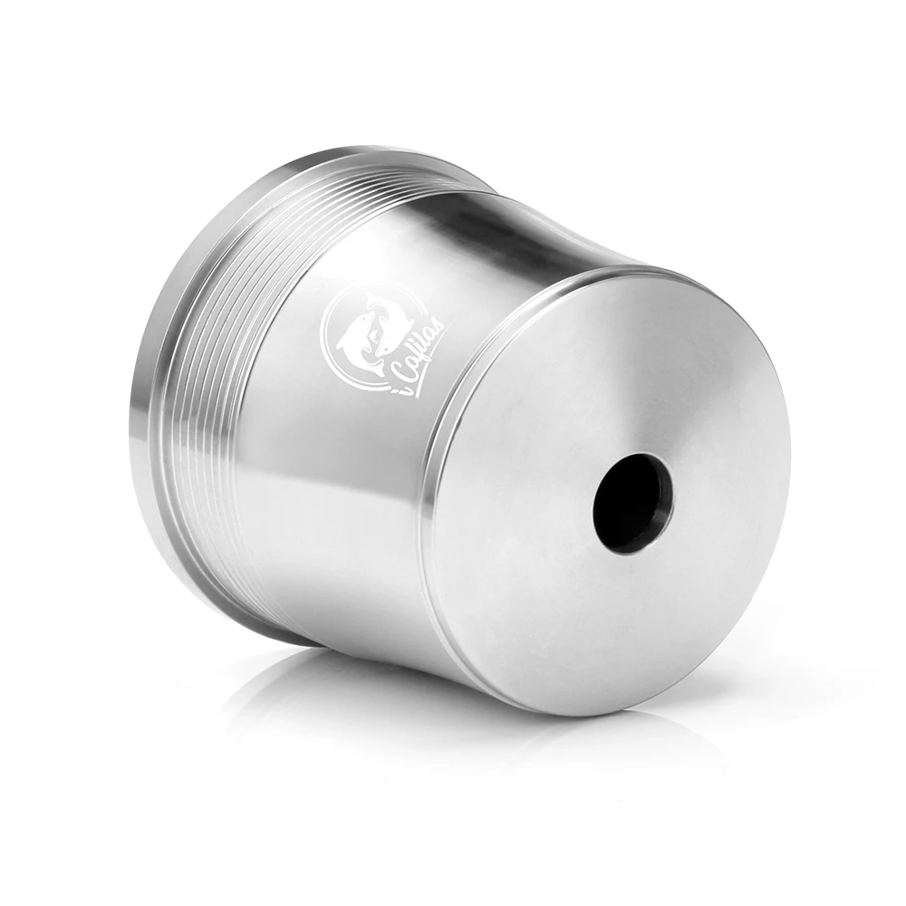 Icafilas Acciaio Inossidabile Riutilizzabile Illy Coffee Filter Tamper Set Capsule Ricaricabili Pod Tamper Per Illy X9 X8 X7.1 Y5 Y3 Y1.1