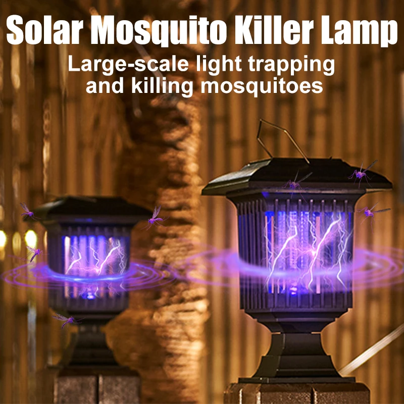 Lampada Antizanzare Da Giardino Lampada Antizanzare Elettrica Antipioggia Antizanzare Kill Outdoor Bug Zapper Fly Pest Insect Trap