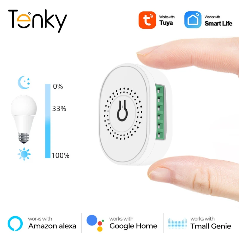 Tuya Wifi Mini Diy Smart Dimming Switch Smart Life App Telecomando Smart Home Controllo Vocale Funziona Con Alexa Google Home