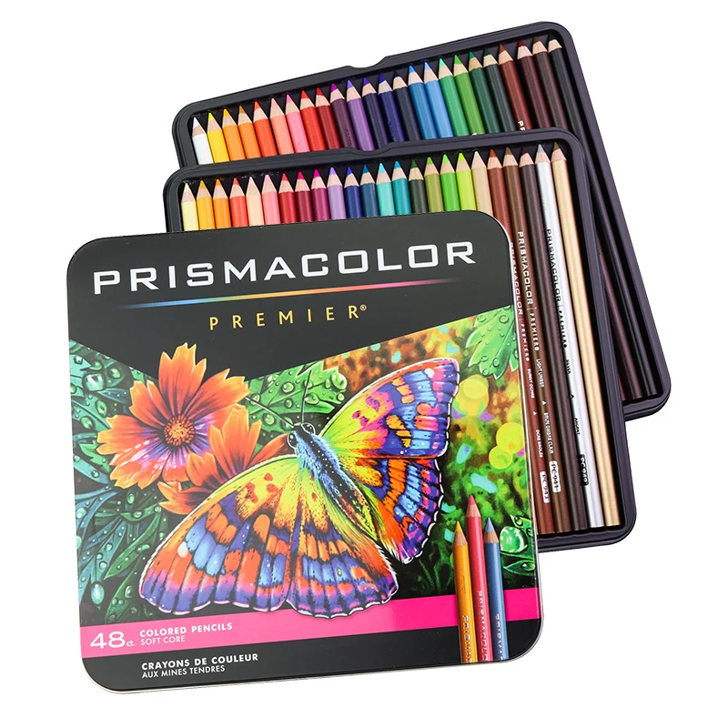 Prismacolor Pittura Professionale Matite Colorate Oleose Set Lapis De Cor Matite Colorate Artisti Disegno Arte Forniture Scatola Di Ferro