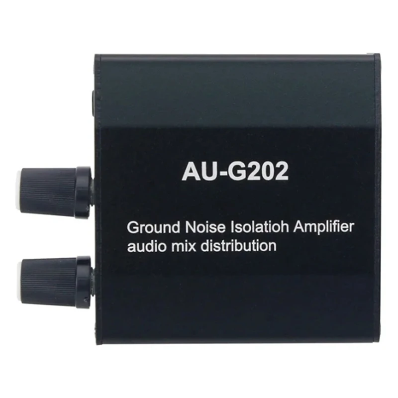 Au-G202 Ground Loop Noise Isolator Mixer Audio Mixer Audio In Plastica Mixer Audio Con 2 Ingressi 2 Uscite Per Console Di Gioco Pc Ps