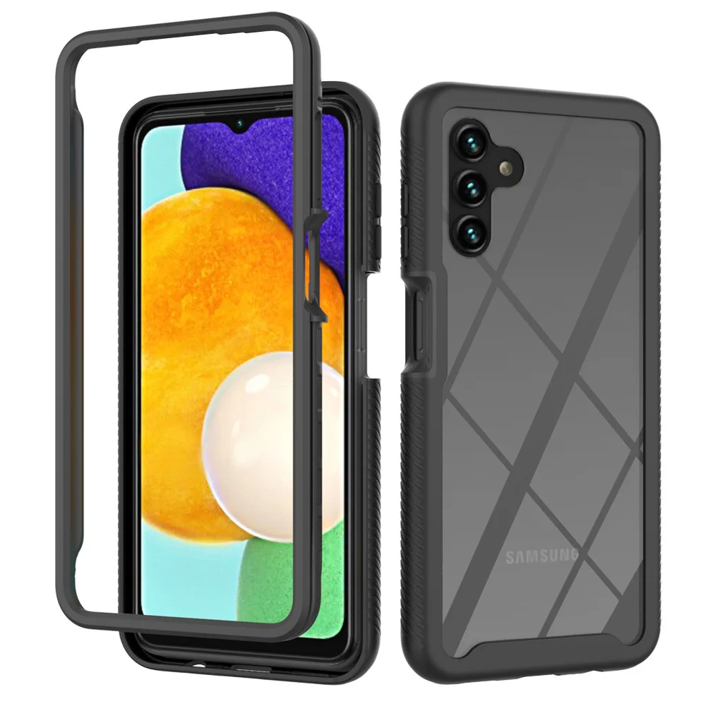 Custodia Sky Tpu/Pc Per Samsung Galaxy A13 5G A03Core Crystal Clear Funda Capa Custodia Rigida Antiurto Ibrida Resistente Agli Urti