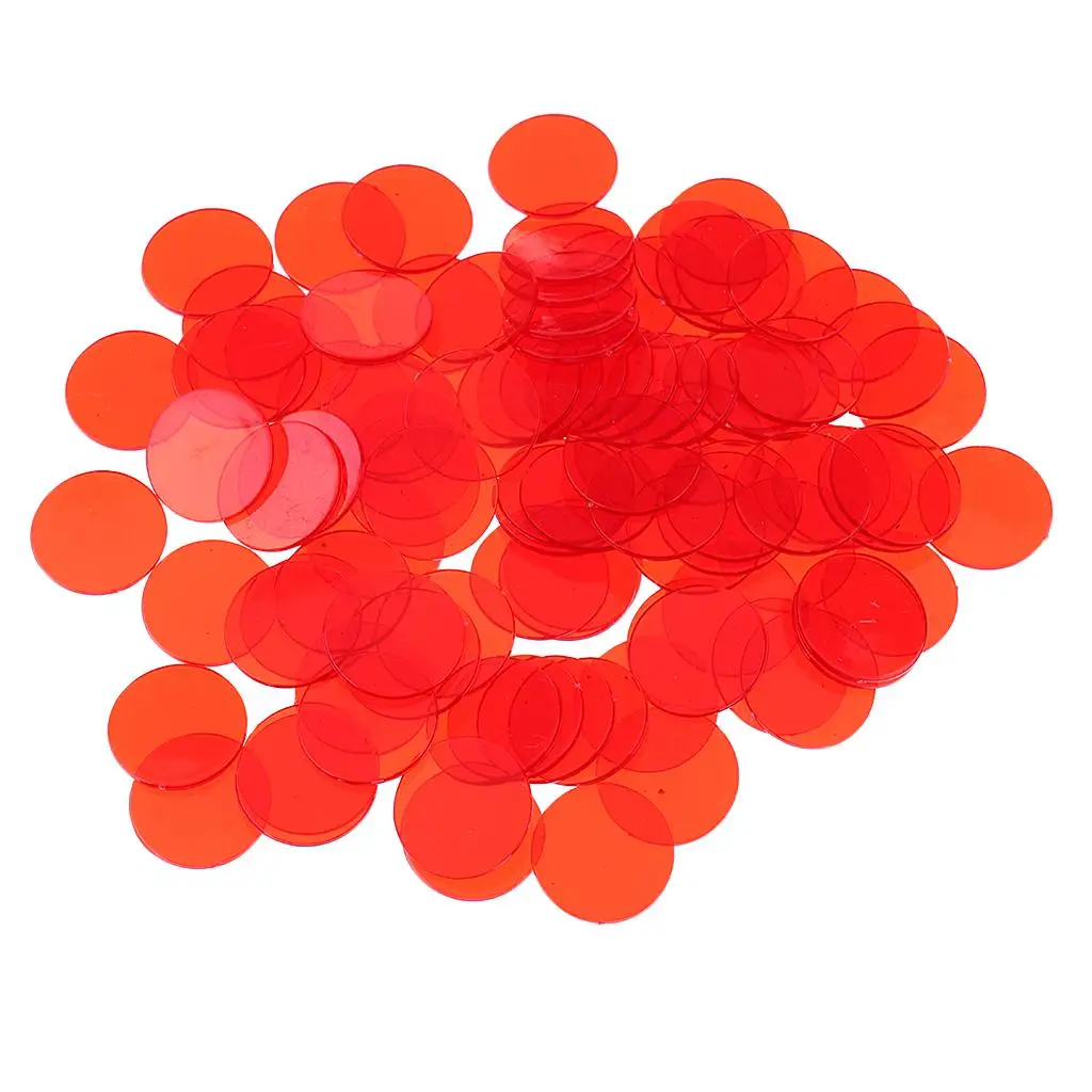 100X Professional Count Bingo Chips Markers Per Bingo Game Cards Adult Party