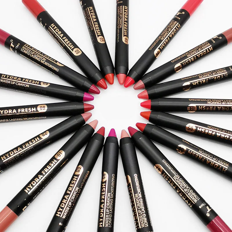 15 Colori Lip Liner Pen Matte Soft Lipstick Pencil Waterproof Long-Lasting Professional Lady Charming Lip Liner Contour Makeup
