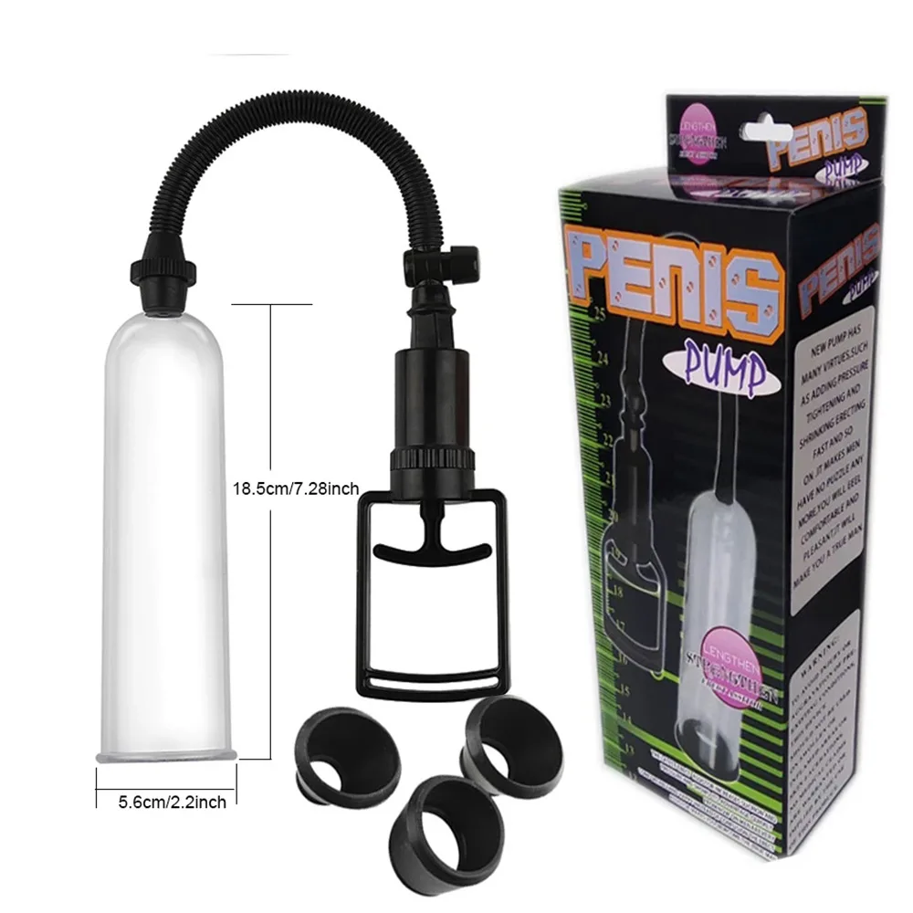 Pompa Per Pene Maschile Ingranditore Manuale Del Pene Potenziamento Erezione Sextoys Per Uomo Pompa Per Vuoto Big Dick Trainer Masturbatore Maschio Du