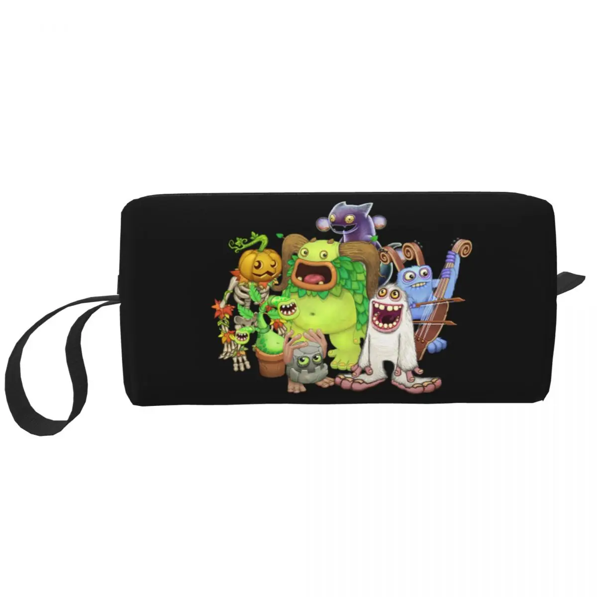 Gioco My Singing Monsters Makeup Bags Cartoon Men Cosmetic Bag Trendy Travel Makeup Organizer Case