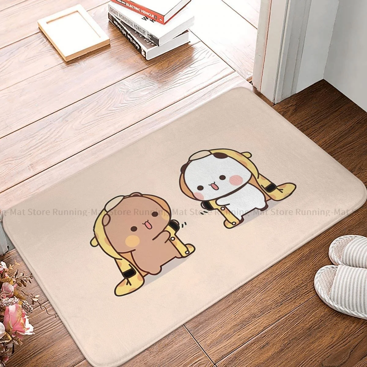 Latte E Moka Bubu Dudu Zerbino Antiscivolo Latte Peach Bears Tappetino Da Cucina Da Bagno Tappeto Da Preghiera Decorazioni Moderne Per La Casa