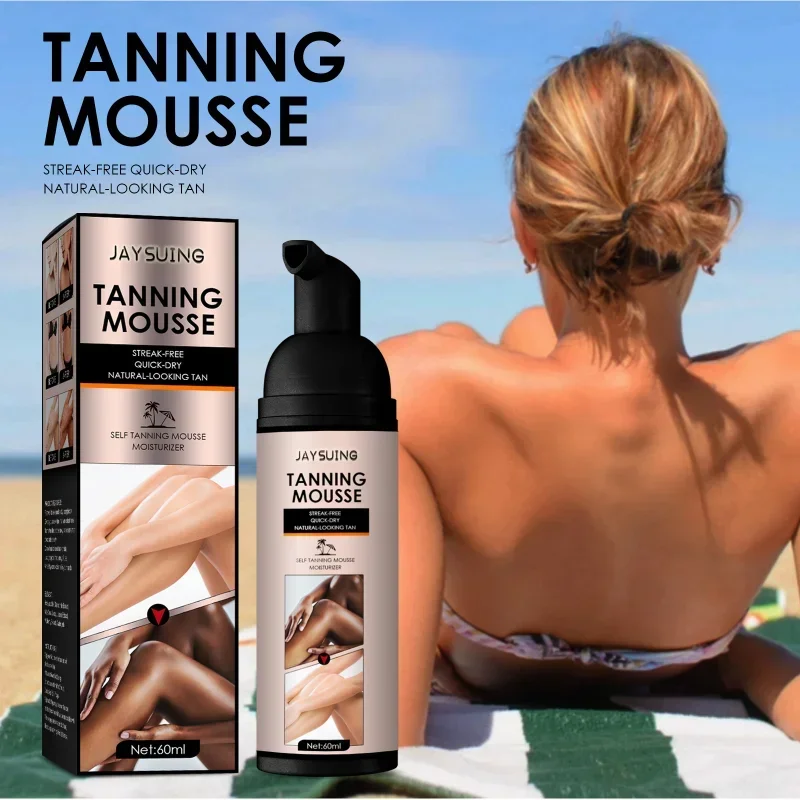Mousse Autoabbronzante Senza Sole A Lunga Durata Da 60Ml Abbronzatura Autoabbronzante Organica Lozione Abbronzante Naturale Viso Corpo Autoabbronzante