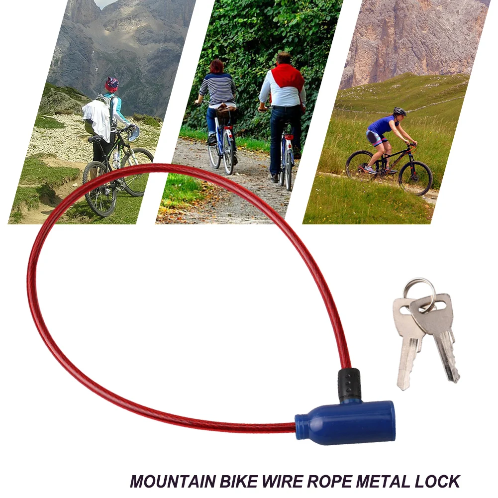 Antifurto Wire Lock Metal Lock Mountain Bike Wire Rope Metal Lock Antifurto Wire Lock Black Blue Fashion Design