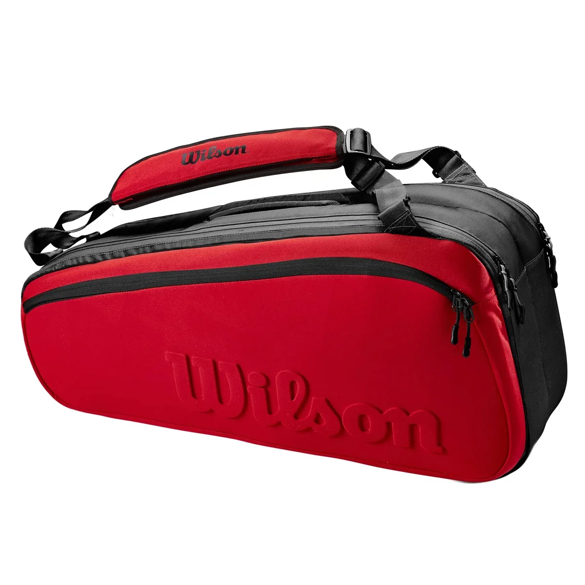 Wilson Borsa Da Tennis Con Logo In Rilievo Clash V2 Super Tour Per 6 Racchette Zaino Per Racchetta Con Conchiglia Per Animali Domestici Con Scomparto 