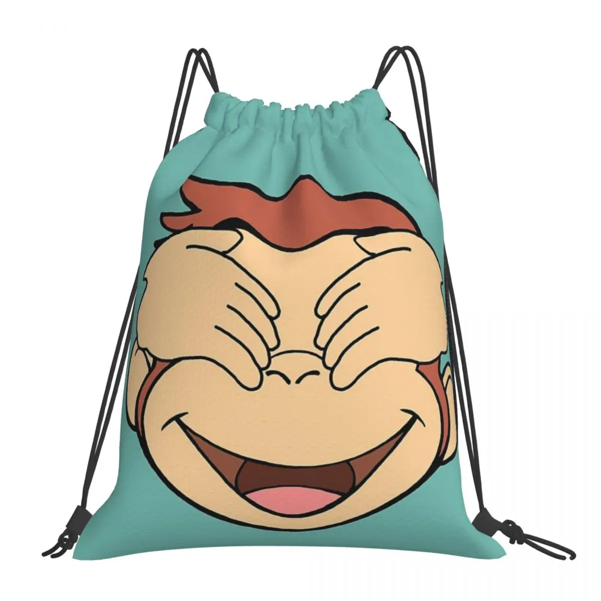 Wilny George No Eyes Zaini Casual Borse Portatili Con Coulisse Coulisse Bundle Pocket Shoes Bag Book Bags For Travel School