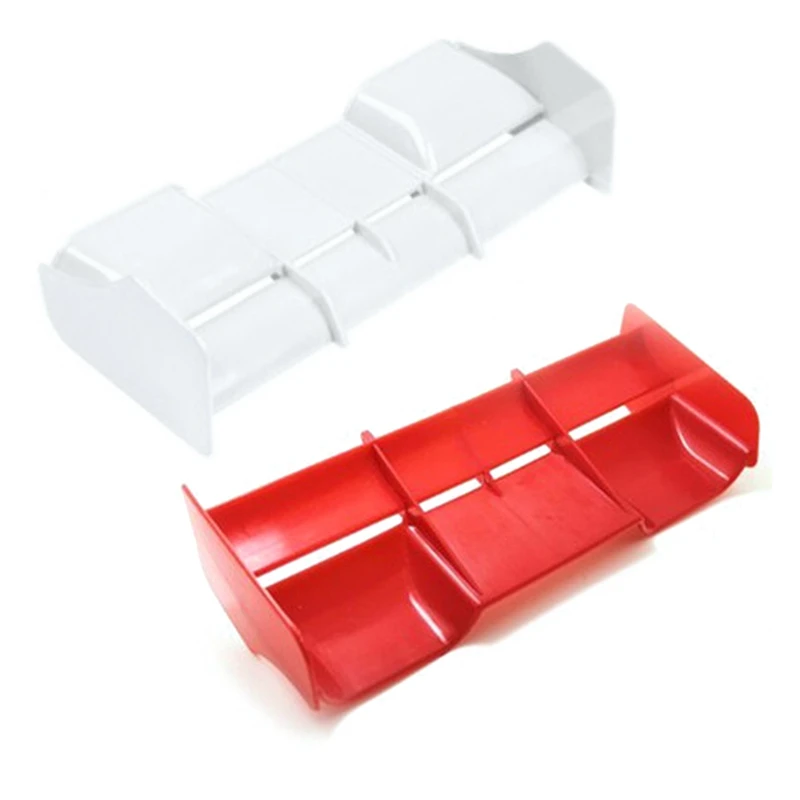 2X 1:8 Buggy Rc Cars Rc Plastica Nylon Coda Ala Per Scala 1/8 Nitro Buggy Fuoristrada Elettrico Rosso E Bianco