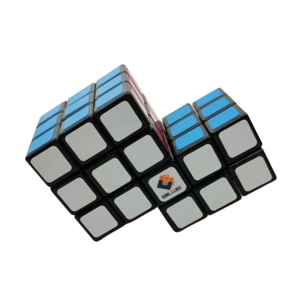 New Cubetwist Double 333 233 Bandage Siamesi Magic Cube Speed Puzzle Toy For Kids Boys Gift Adesivi Neri