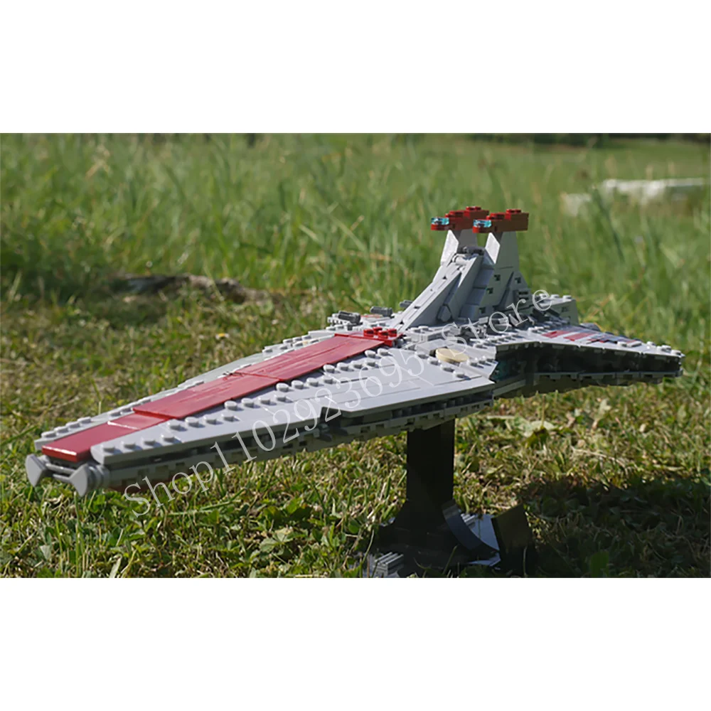 Moc Ucs Venator-Class Star Attack Cruiser Republic Destroyer Buidling Blocks Mattoni Giocattoli Per Bambini Fai Da Te Regali Di Festa Fit 75356