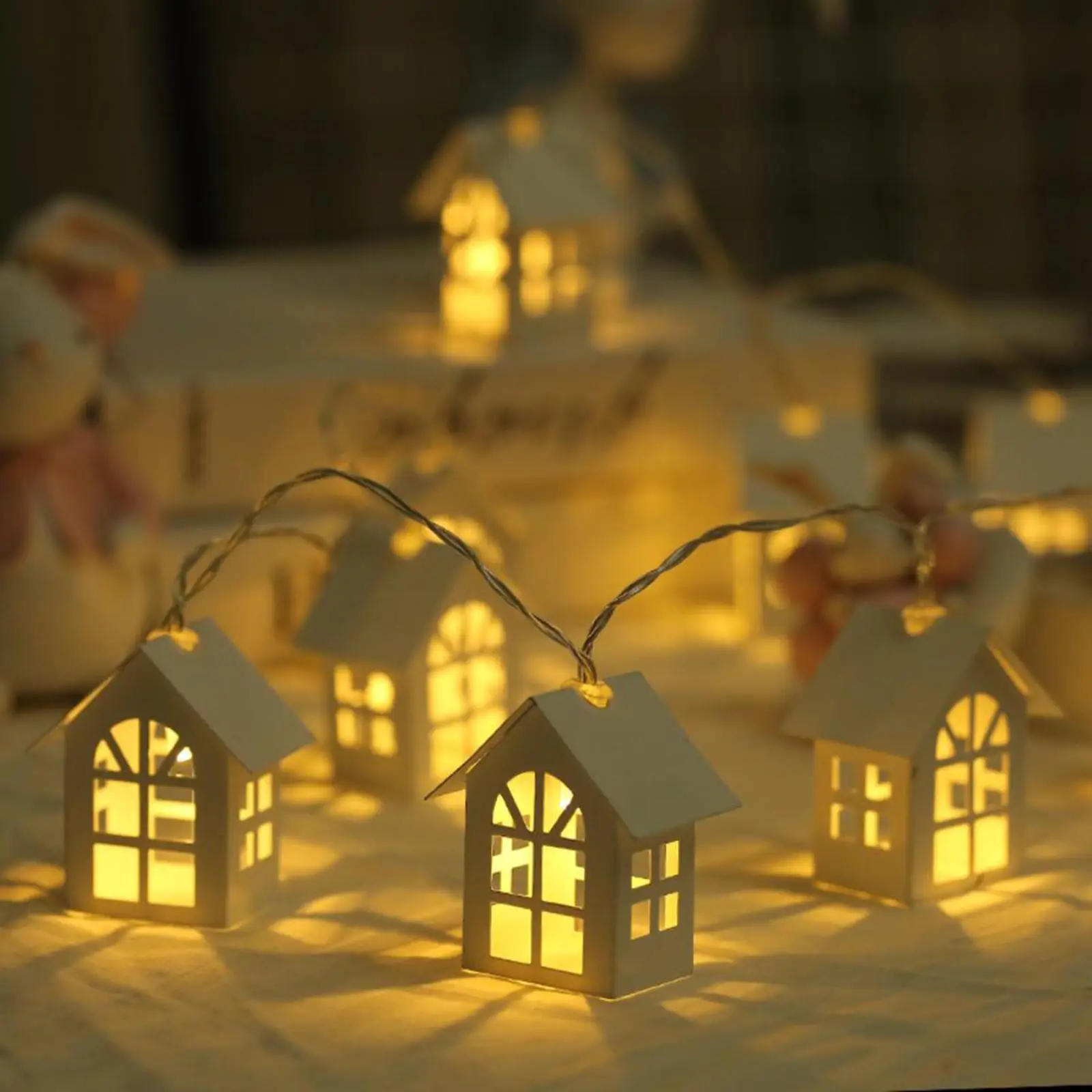 10 Led 6.6 Ft House String Lights, String Lights Bianco Caldo, Lampade In Metallo Decor Per Interni Wedding Party Bedroom Christmas Decor